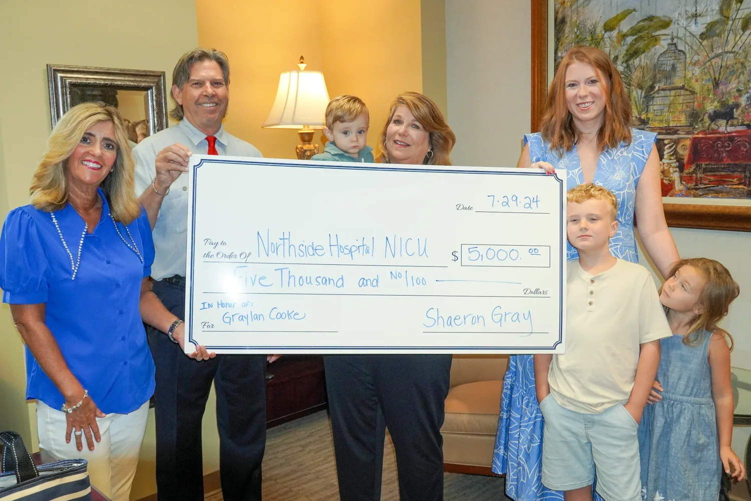 Foundation for Premature Infants Gives $5,000 to Northside Hospital NICU